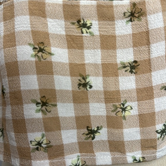NWT Nordstrom BP Picnic Check Crop Top Boho - Picture 8 of 11
